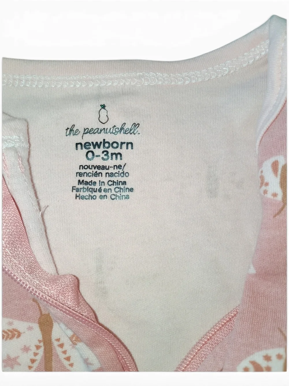 The Peanutshell Baby Girls Footed One-Piece Set, 4-Pack And Washcloths Bundle